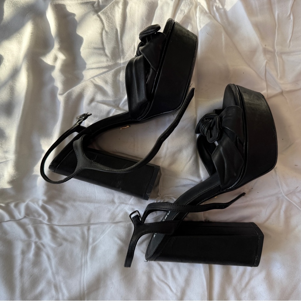 Elegant Black Platform Heels